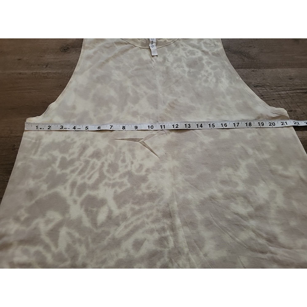 Lululemon Athletica Tie Dye Yellow Sleeveless Tank Top Size 12 Women - Picture 3 of 6
